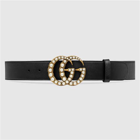 gucci belt w pearls.